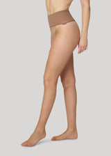 Dear Denier Erika 15 Denier - strømpebukser - Suntan - Strømpebukser - 15 Denier - Transparent - Nude - Bred talje-elastik - Genanvendt Polyamid
