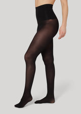 Dear Denier Erika 50 Denier - High Waistband - Strømpebukser - Sort - Strømpebukser - 50 Denier - Medium dækning - Sort - Ekstra bred talje-elastik - Genanvendt Polyamid