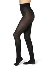 Svea Merino Strømpebukser Rib - Black