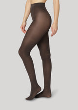 Dear Denier Rebecca 50 denier - Coffee brown - Strømpebukser - 50 Denier - Medium dækning - Brun - Semi-bred talje-elastik - Genanvendt Polyamid