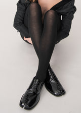 Svea Merino Strømpebukser Rib - Black